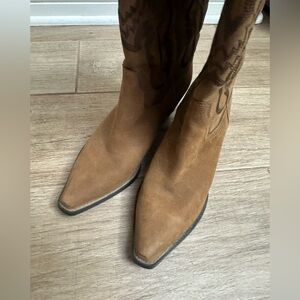 Jeffrey Campbell Brown Western Cowboy Boots